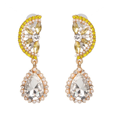 

2019 Ethnic Summer Korean Fruit Statement Dangle Earrings Girl Cute Avocado Starwberry Watermelon Drop Earrings For Women