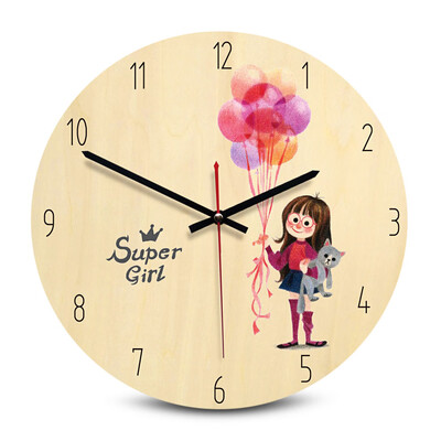 

Round Printing Wooden Wall Clock