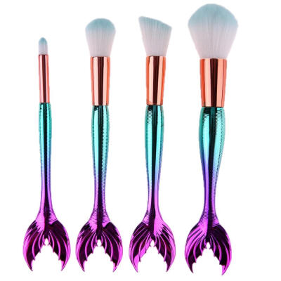 

4pcs Gradient Color Foundation Powder Eyeliner Face Brush Makeup Brushes