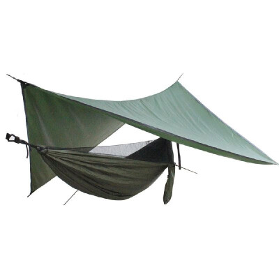 

Camping Hammock With Rain Fly UV Resistant Waterproof Lightweight Sun Shade Sail Canopy for Outdoor Patio Garden Backyard Beach