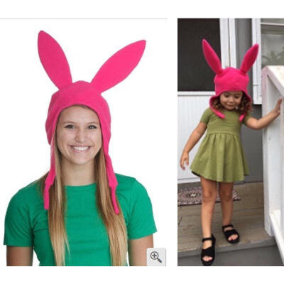 

Family Matching Hat Louise Pink Ears Hat Bob&39s Burgers Cosplay Costume Halloween