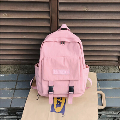 

Bag girl Korean version of high school Mori university students ins wind bf simple backpack ancient feeling girl tide brand two-sh