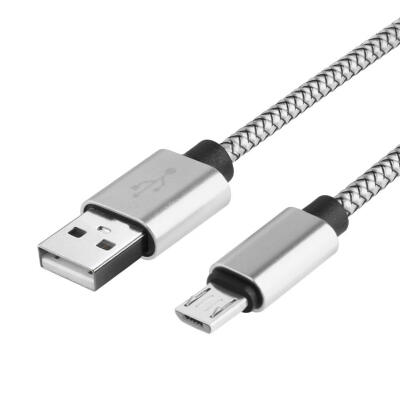 

1m Micro USB to USB 20 Fast Charging Braided Data Cable for Android Phone