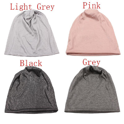 

New Fashion Men Women Shimmer Metallic Hat Beanie Cap Skullcaps Solid Unisex Outdoors Caps