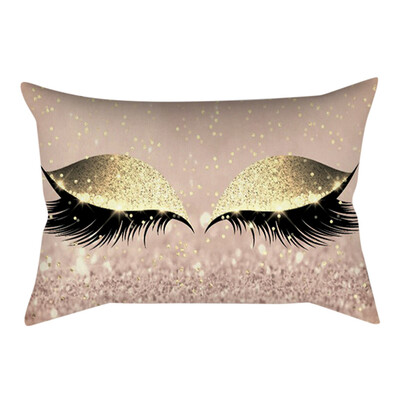 

〖Follure〗Eyelash Out Soft Velvet Cushion Cover 30x50cm Marble Pillow Cases