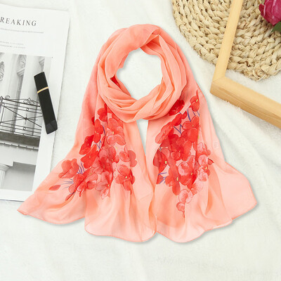 

Gobestart Fashion Womens Ladies Chiffon Print Long Soft Wrap Scarf Ladies Shawl Scarf