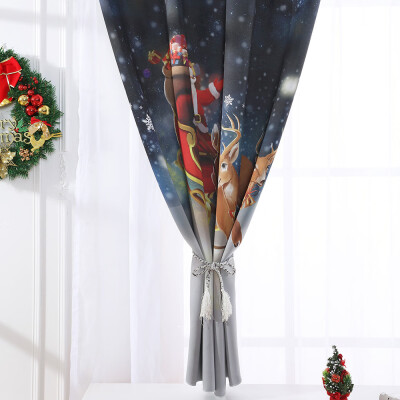 

Tailored Christmas Curtain Tulle Window Treatment Voile Drape Valance 1 Panel Fabric