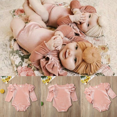 

Lovely Infant Baby Girl Clothes Long Sleeve Romper Jumpsuit One-Pieces Outfits