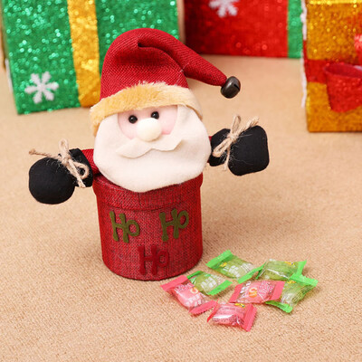 

Toponeto Child Kids Christmas Candy Jar Storage Bottle Santa Bag Sweet Christmas Box Gift