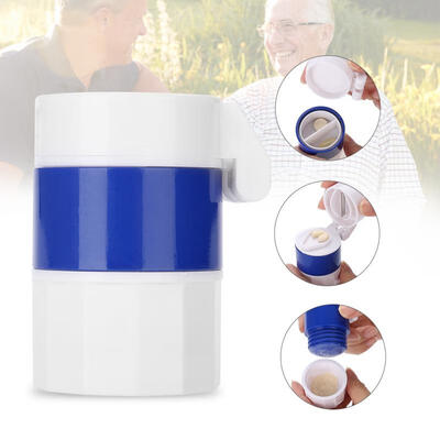 

Greensen 3 IN 1 Pill Cutter Tablet Crusher Pill Organizer Storage Box Medicine Grinder