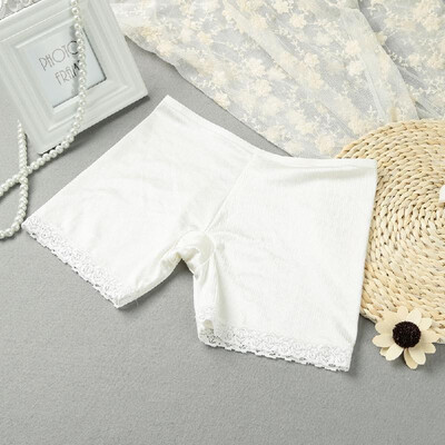

Fashion Women Safety Shorts Pants Lace Cuff Elastic Waist Stretch Boyshorts Seamless Underwear Short Leggings