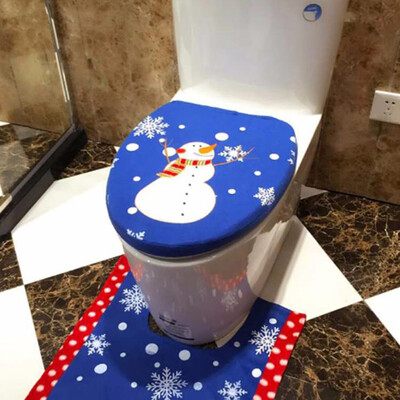 

〖Follure〗Christmas Decoration Christmas Snowman Lid Single Toilet Cover