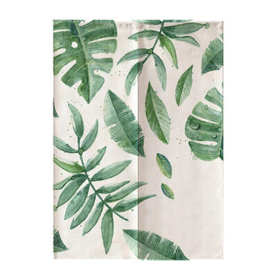 

Greensen Japanese Style Green Leaves Printed Kids Doorway Curtain Bedroom Divider Curtain Blind 85120CM