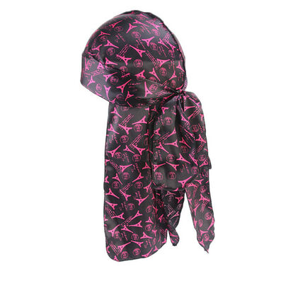 

MenWomen Silk Laser Polyester Bandana Hat Durag Rag Tail Headwrap Headwear