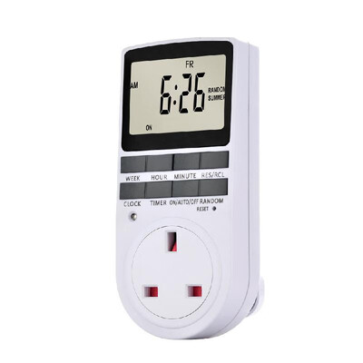 

Pack of 2 Digital Plug-in Timer Socket LCD Display 10 Programmable Switching Programs 24 Hours & 7 Days Energy Saving Timer Socket