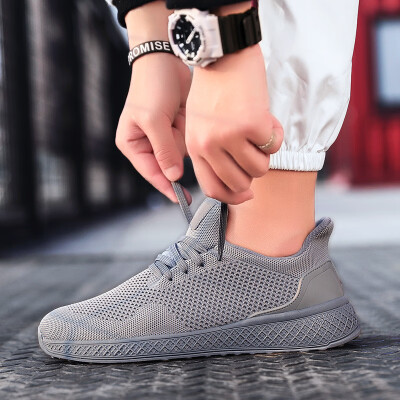 

Summer new sports shoes white trend breathable large size sports shoes casual flying woven shoes mens shoes