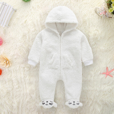 

Newborn baby rompers Winter baby boys girls clothes Cartoon Bear Baby Rompers warm infant Overall toddler jumpsuit