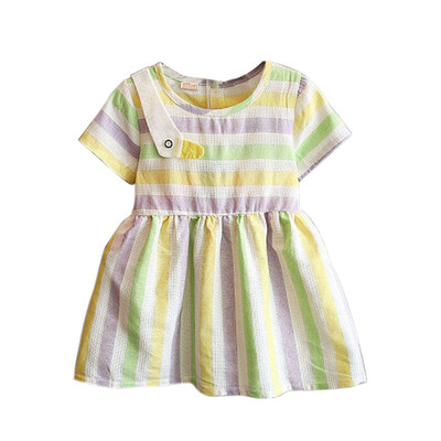 

Summer Girls Stripe Dress cotton Baby Funny Animal Costumes dress Korean Cute Mini Dresses