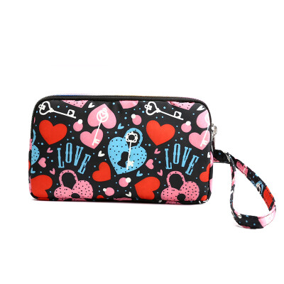 

Mini printing hand bag female flower printing hand bag portable mobile phone bag coin purse small cloth bag