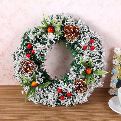 

Tailored Wall Hanging Christmas Wreath Decoration For Xmas Party Door Garland Ornament