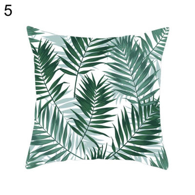 

Tropical Plant Leaf Pillow Case Cushion Cover Sofa Bed Car Cafe Office Decor