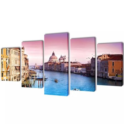 

Canvas Wall Print Set Venice 79" x 39"