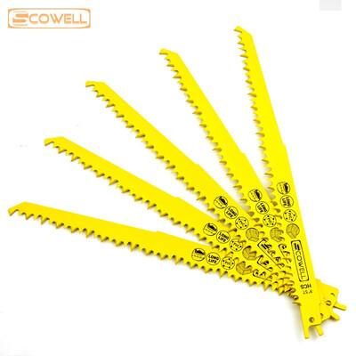 

5pcs 9 inch 5 TPI reciprocating saw blades sabre saw blades for fast wood cutting S1531L