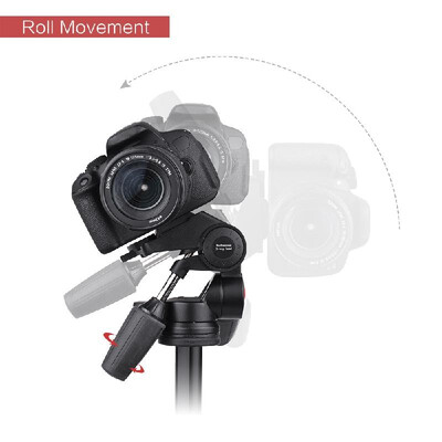 

Kingjoy KH-6730 Double Handle 3 Dimensional Video Tripod Head Panoramic Damping PanTilt Head with 14" Quick Release Plate Alumi