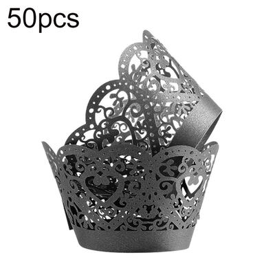 

50Pcs Hollow Cupcake Wrapper Baking Cake Paper Cup DIY Case Party Decoration