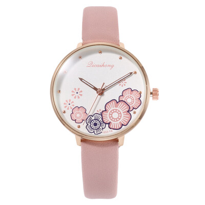 

New ladies fashion flower belt watch Korean version of the tide