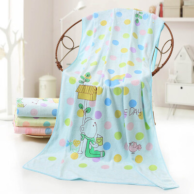 

70 X140Cm Microfiber Absorbent Candy Colored Print Bear Bath Towel Soft Shower Towel Soft Quickly Drying Washcloth6 Styles