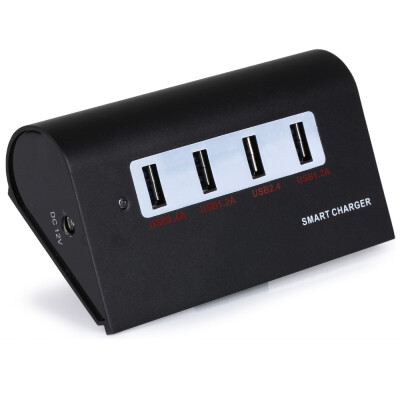 

Aluminum Alloy 4 Ports USB30 Charger with EU Plug for Mobile Phone Tablet PC - 100 - 240V