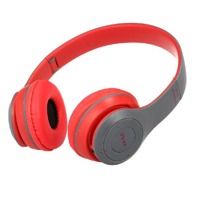 

P47 Wireless Bluetooth 41 Headphones Foldable Over Ear Headset 35mm Muisc Earphone FM Radio TF Card Slot Hands-free w Mic