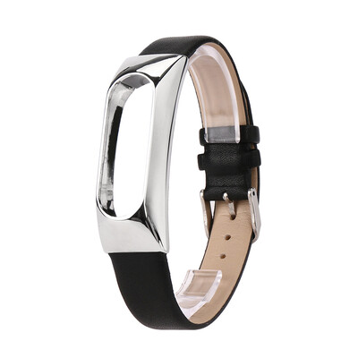 

〖Follure〗Replacement Wristband Band Strap Metal Case For Xiaomi Mi Band 2 Bracelet BK