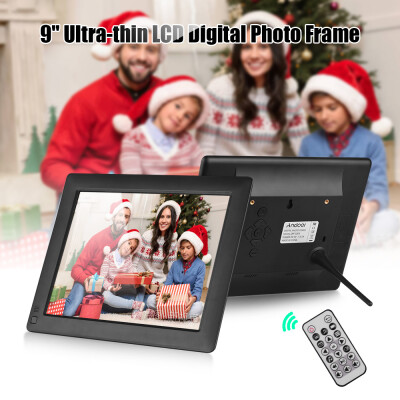 

Andoer 9 Inch Ultra-thin IPS-LCD Digital Photo Frame Desktop Album 1280 800 Supports PhotoMusic Video Clock6 Modes Calenda