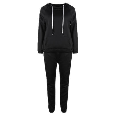 

Women Two Piece Tracksuit Clothing Set Autumn Winter Warm Hoodie Pants