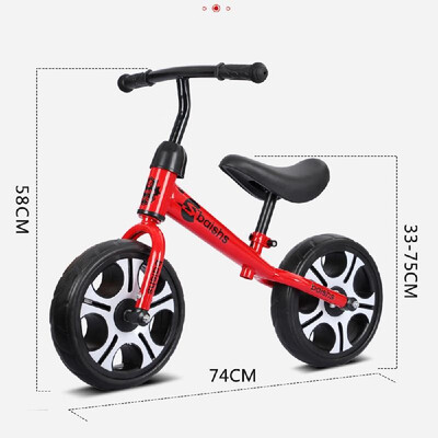 

12inch Push Bike Boys Girls Balance Bike Sliding Toy Bicycle Baby Kid Walker Bike 2-6 Years Children Pedal-Less Bike