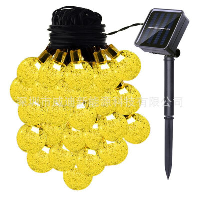 

E-commerce explosion models solar 30LED bubble ball 8 mode light string crystal ball Christmas garden outdoor decoration