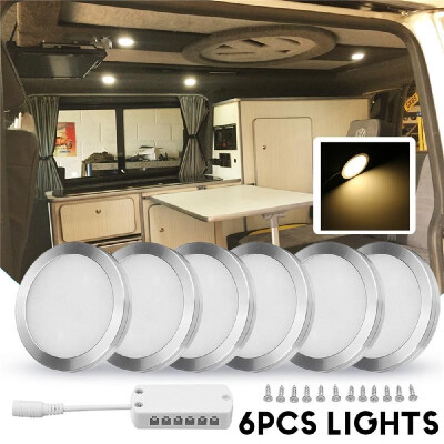 

6Pcs Interior Led Spot Lights 12V 2-25WPcs Camper Van Caravan Motorhome Bright Light