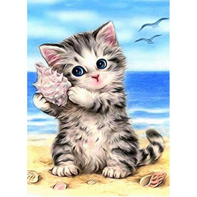 

5D DIY Full Drill Diamond Painting Sea Snail Cat Cross Stitch Embroidery