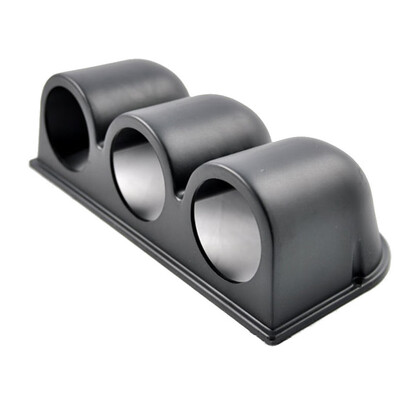 

Universal Car Matte Black Design Triple Holes Dash Gauge Meter Holder Mount 3 52mm2" Hole