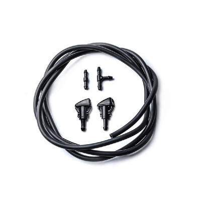 

Windshield Washer Nozzles Kit for Chrysler Dodge Jeep Ram 2 Meters Fluid Hose with 2 Pcs Connector 5303833AA