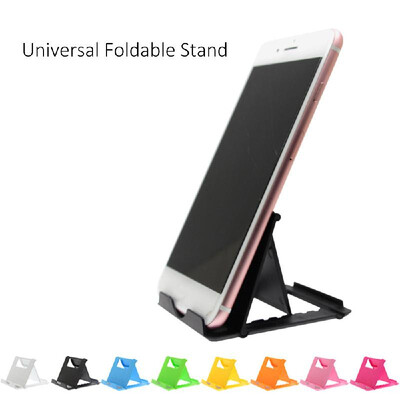 

Creative lazy mobile phone tablet universal folding bracket Black