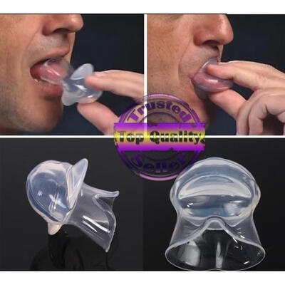 

Anti Snoring Tongue Device Silicone Sleep Apnea Aid Stop Snore Sleeve Aone TSD