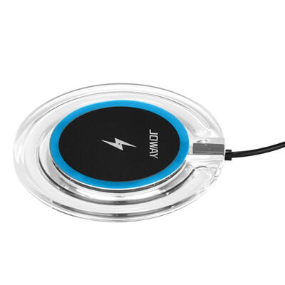 

JOWAY WXC03 5W Qi Wireless Charger Transparent 5V 1A Fast Charging Pad