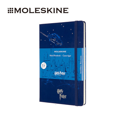 

MOLESKINE Harry Potter&the secret room notebook cooperation notebook Notepad treasure blue hard surface horizontal large hand account 3708