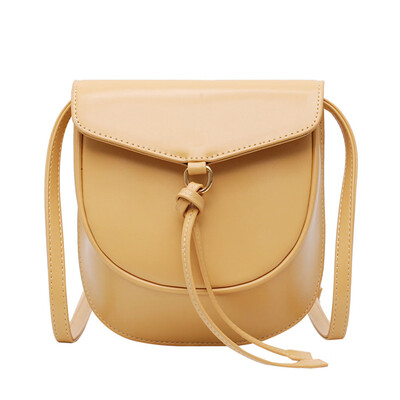 

Tailored Woman Messenger Bag 2019 Summer New Fashion Saddle Bag Solid Color Shoulder Bag