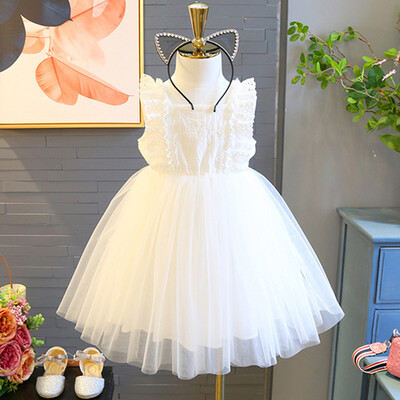 

Toddler Kids Baby Girls Dress Embroidery Tulle Party Pageant Princess Dresses