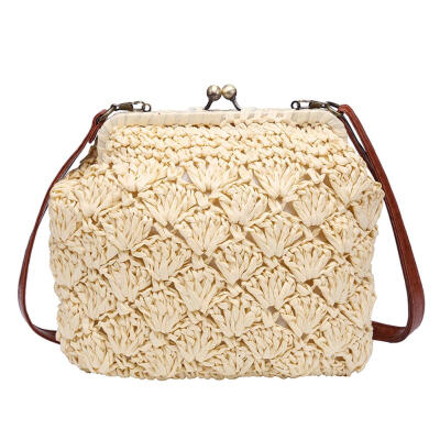 

Small Crossbody Straw Beach Bags Casual Women Messenger Clutch Handbags