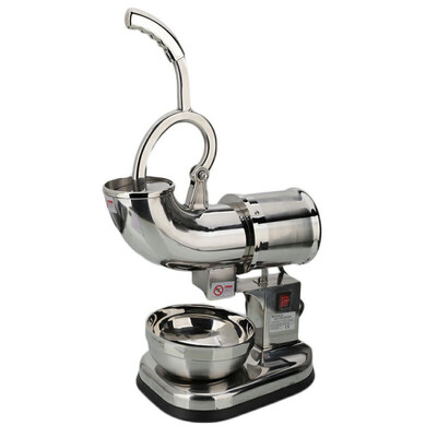 

110V 200W Electric Ice Crusher Commercial Removable Dual Blades Electric Ice Crusher US Plug Stainless Steel Color